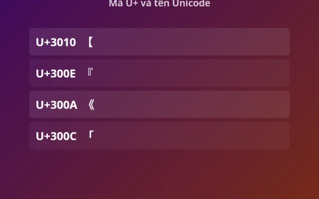 Kí tự dấu ngoặc đặc biệt: 96 mẫu copy 1 chạm