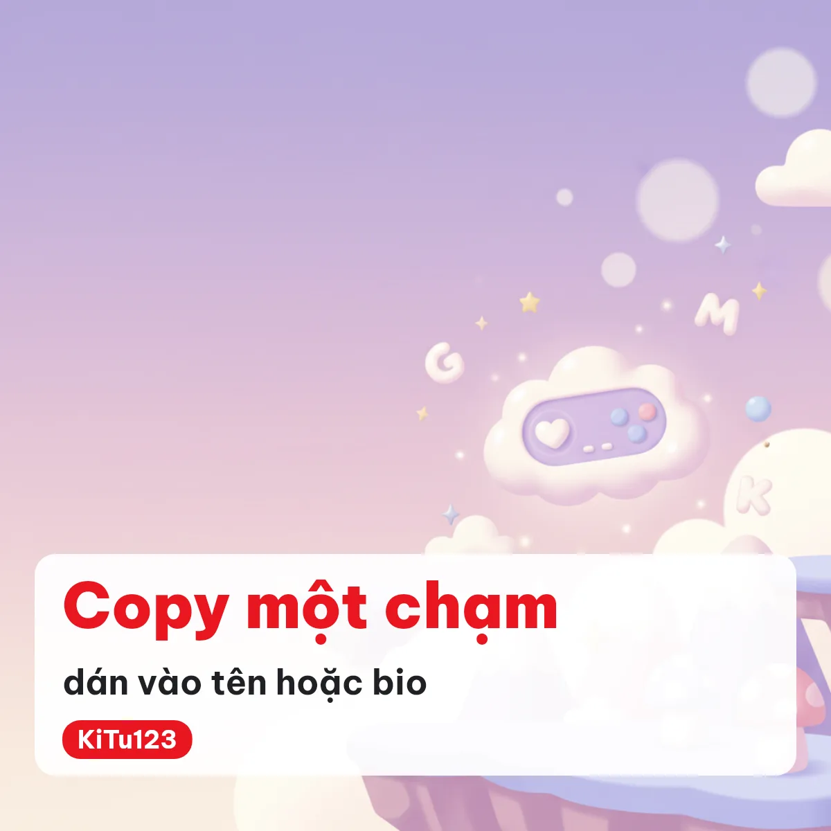 Copy kí hiệu Y2K và dán vào tên hoặc tiểu sử