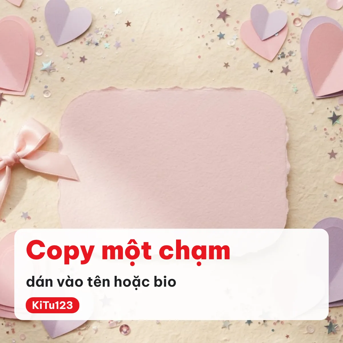Copy kí tự đám mây và dán vào tên hoặc tiểu sử