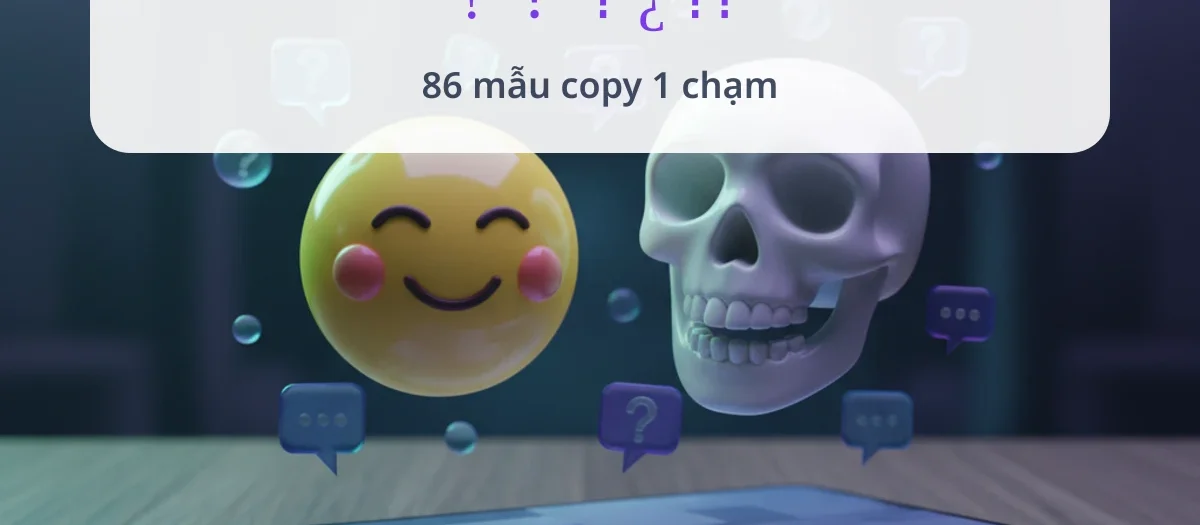 Kí tự dấu hỏi: 86 mẫu để copy một chạm