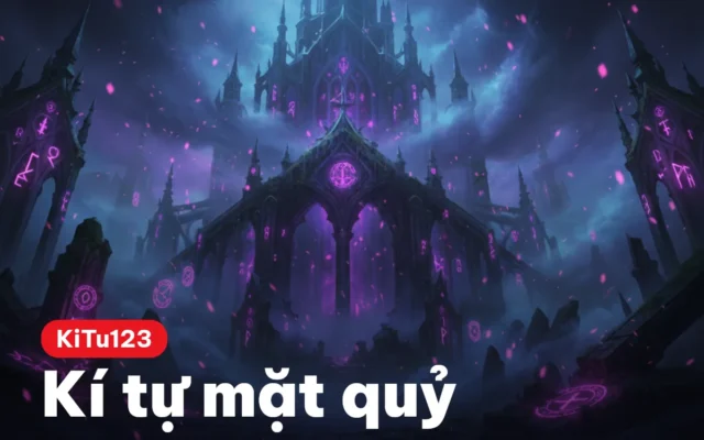 Kí Tự Mặt Quỷ – Copy 1 Chạm