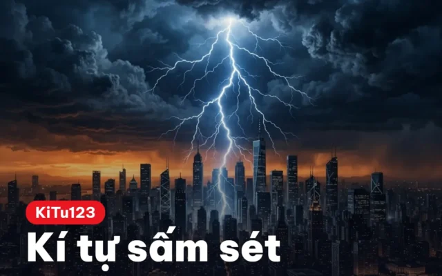 Kí Tự Sấm Sét ϟ – Copy 1 Chạm