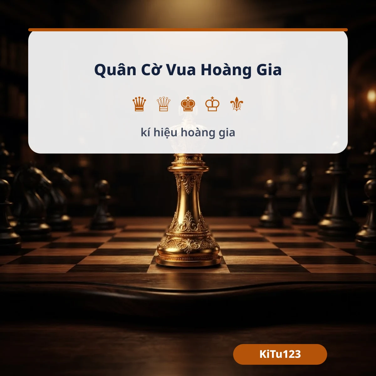 Quân cờ vua và kí hiệu hoàng gia