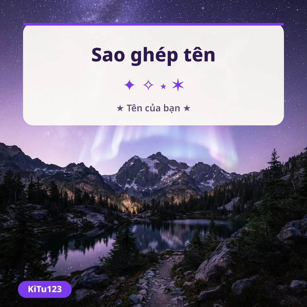 Kí tự đặc biệt sao ghép vào tên