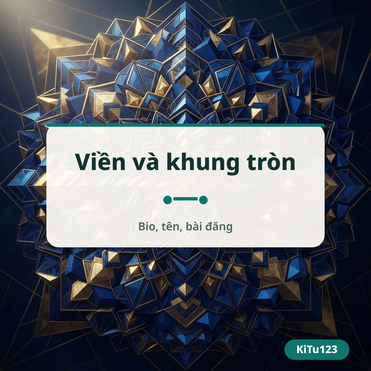 Viền và khung chấm tròn cho bio